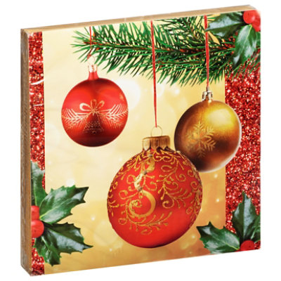 Signature SELECT Shining Ornaments Lunch Napkins - 16 Count - Image 1