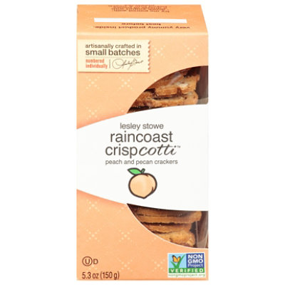 Lesley Stowe Raincoast Crisps Peach Pecan Crispcotti - 5.3 Oz - Image 3