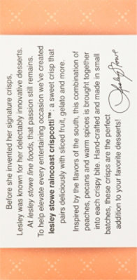 Lesley Stowe Raincoast Crisps Peach Pecan Crispcotti - 5.3 Oz - Image 6