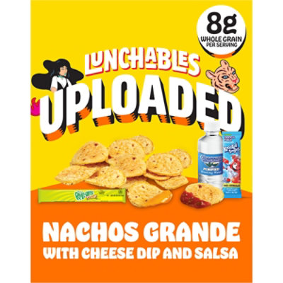 Lunchables Uploaded Nachos Grande with Cheese Dip and Salsa Snack Kit - 13.92 Oz - Image 1