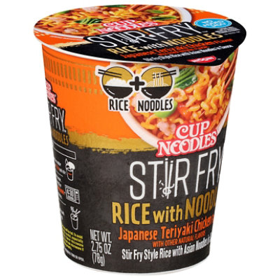 Nissin Cup Noodles Stir Fry Rice With Noodles Japanese Teriyaki Chicken Unit - 2.75 OZ - Image 2