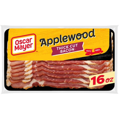 Oscar Mayer Naturally Hardwood Smoked Thick Cut Applewood Bacon - 16 Oz - Image 1