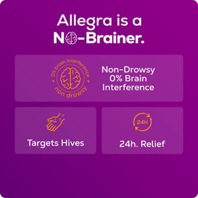 Allegra Hives 24-Hour Non-Drowsy Hive Reduction Antihistamine Allergy Tablets - 30 Count - Image 5