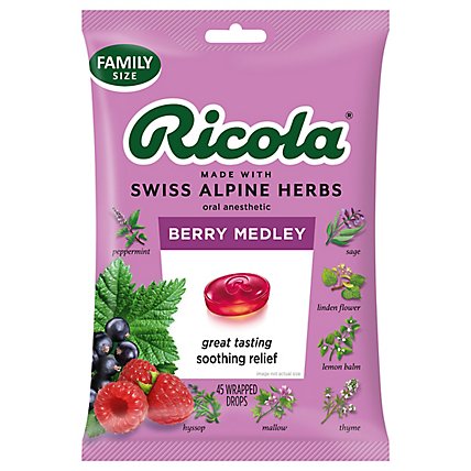 Ricola Berry Medley Throat Drops - 45 Count - Image 2