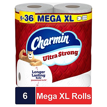 Charmin Ultra Strong Bath Tissue 6smr - 6 RL - Image 2
