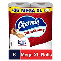 Charmin Ultra Strong Bath Tissue 6smr - 6 RL - Image 2