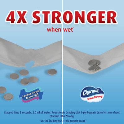 Charmin Ultra Strong Toilet Paper - 12 Mega Rolls - Image 4