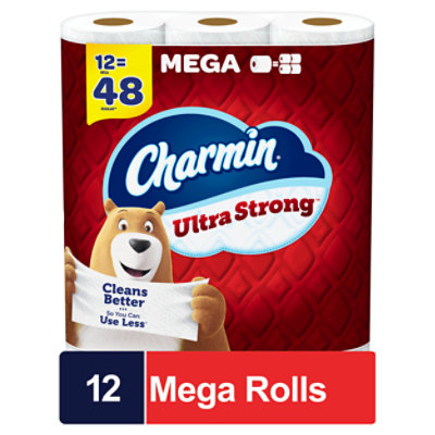 Charmin Ultra Strong Toilet Paper - 12 Mega Rolls - Image 1