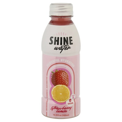 Shinewater Strawberry Lemon Sparkling Water - 16.9 Fl. Oz. - Image 3