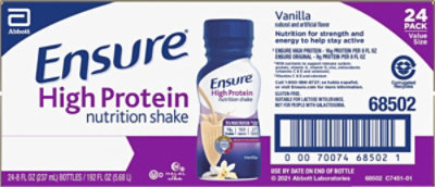 Ensure High Protein Vanilla Ready to Drink Meal Replacement Shake - 24-8 Fl. Oz. - Image 6