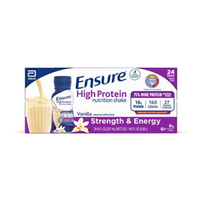 Ensure High Protein Vanilla Ready to Drink Meal Replacement Shake - 24-8 Fl. Oz. - Image 2