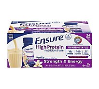 Ensure High Protein Vanilla Ready to Drink Meal Replacement Shake - 24-8 Fl. Oz.