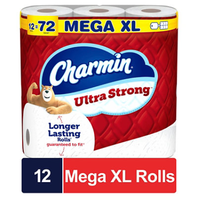 Charmin Ultra Strong Super Mega Bathroom Tissue - 12 Roll - Image 1