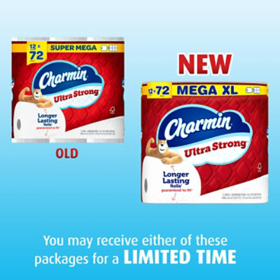 Charmin Ultra Strong Super Mega Bathroom Tissue - 12 Roll - Image 2