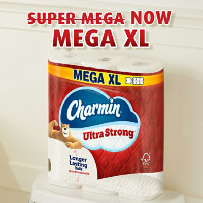 Charmin Ultra Strong Super Mega Bathroom Tissue - 12 Roll - Image 3