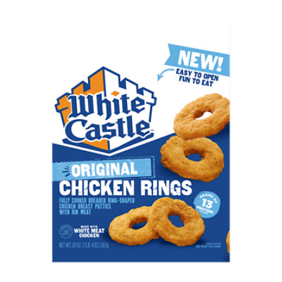 White Castle Fully Cooked Breaded Original Chicken Rings - 20 OZ