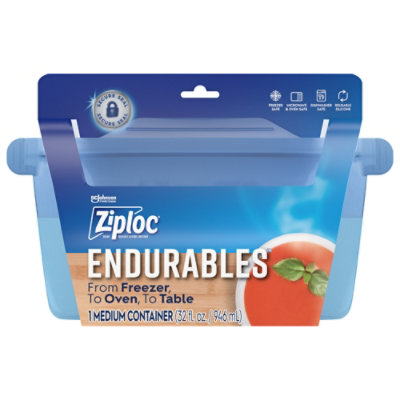  Ziploc Endurables Medium Pouch, 2 Cups, Reusable