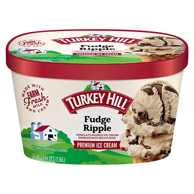 Turkey Hill Premium Fudge Ripple Ice Cream - 46 Fl. Oz. - Image 3