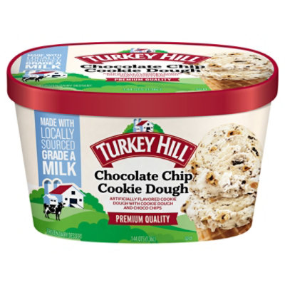 Turkey Hill Premium Chocolate Chip Cookie Dough Ice Cream - 46 Fl. Oz. - Image 2