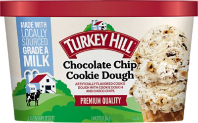 Turkey Hill Premium Chocolate Chip Cookie Dough Ice Cream - 46 Fl. Oz. - Image 5