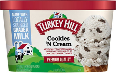 Turkey Hill Premium Cookies N Cream Ice Cream - 46 Fl. Oz. - Image 5