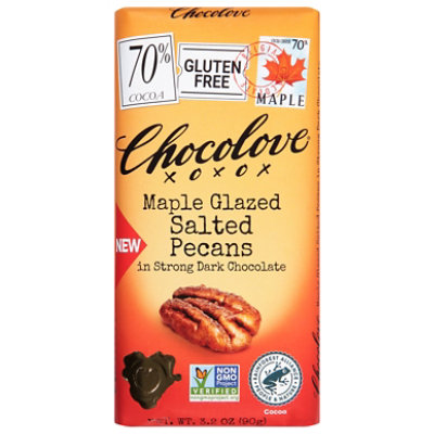 Chocolove Dark Chocolate Maple Sugar And Caramelized Pecans - 3.2 Oz - Image 3