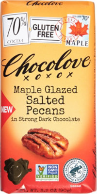 Chocolove Dark Chocolate Maple Sugar And Caramelized Pecans - 3.2 Oz - Image 2