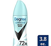 Degree Women Black White Deodorant Dry Spray - 3.8 Oz