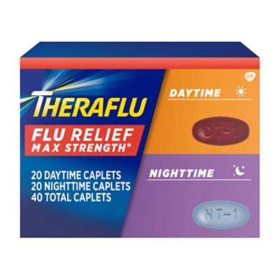 Theraflu Daytime and Nighttime Caplet Pack - 40 Count - Image 1