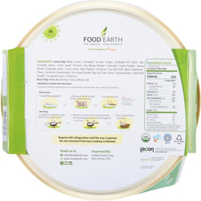 Food Earth Entree Chickpea Crry Rice - 10.58 OZ - Image 6