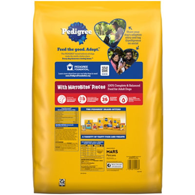 Pedigree With Marrobites Pieces Steak And Vegetable Flavor Adult Dry Dog Food Bag - 14 Lbs - Image 2