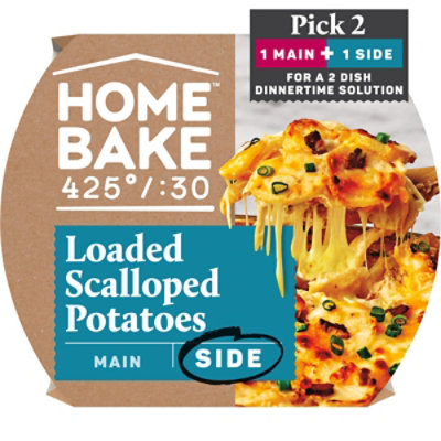 Home Bake Frozen Entrees Sides Scalloped Potatoes With Cheese And Bacon - 19.8 Oz - Image 1