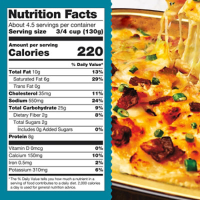 Home Bake Frozen Entrees Sides Scalloped Potatoes With Cheese And Bacon - 19.8 Oz - Image 2