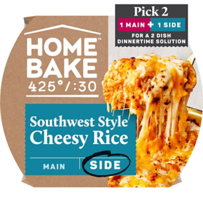 HomeBake 425°/:30 Southwest Style Cheesy Rice Frozen Side - 19.4 Oz - Image 1