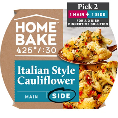 Home Bake Veggie Italian Herb Cauliflower Frozen Entrees Sides - 15 Oz - Image 1