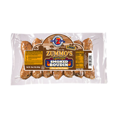 Zummos Cajun Style Smoked Boudin - 16 OZ - Image 1