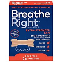 Breathe Right Extra Strength Tan Nasal Strips - 26 Count - Image 2