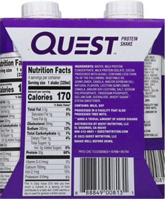 Quest Chocolate Ready To Drink Protein Shake - 44 Fl. Oz. - Image 6