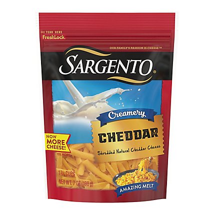 Sargento Creamy Shredded Cheddar Cheese - 7 Oz - Image 3
