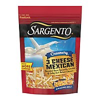 Sargento Creamery Shredded 3 Cheese Mexican Blend Cheese - 7.29 Oz - Image 3