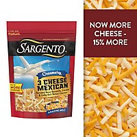 Sargento Creamery Shredded 3 Cheese Mexican Blend Cheese - 7.29 Oz - Image 1