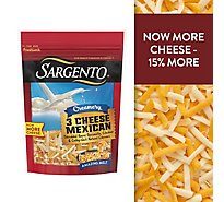 Sargento Creamery Shredded 3 Cheese Mexican Blend Cheese - 7.29 Oz