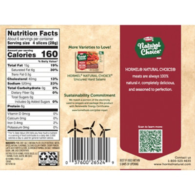 Hormel Natural Choice Uncured Pepperoni - 6 Oz - Image 2