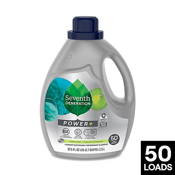 Seven Generation Free & Clear Power Liquid Detergent - 87.5 Fl. Oz.
