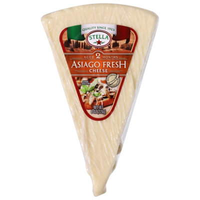 Stella Asiago Cheese Wedge - 8 OZ - Image 1