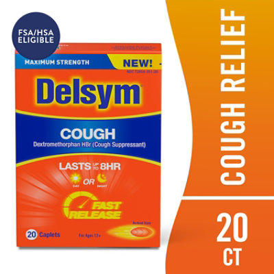 Delsum Cough Caplets - 20 Count - Image 2