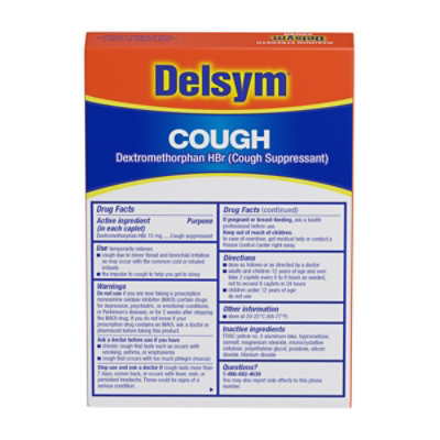 Delsum Cough Caplets - 20 Count - Image 4