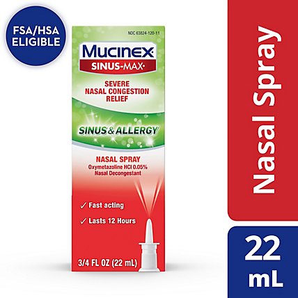 Mucinex Sinus Max Spray S&A - 0.75 Oz - Image 1