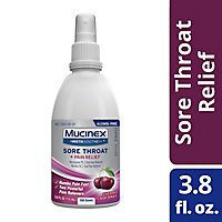 Mucinex InstaSoothe Cherry Sore Throat And Pain Relief Spray - 3.8 Fl. Oz. - Image 1