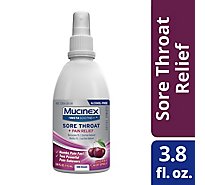 Mucinex InstaSoothe Cherry Sore Throat And Pain Relief Spray - 3.8 Fl. Oz.